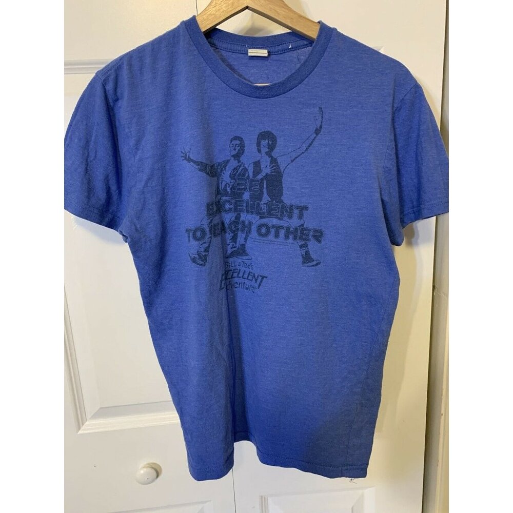Bill & Teds Excellent Adventure Men’s Sz‎ S T-Shirt Blue
